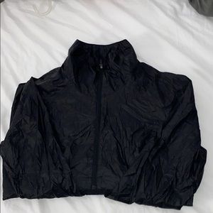 Lily lemon black windbreaker